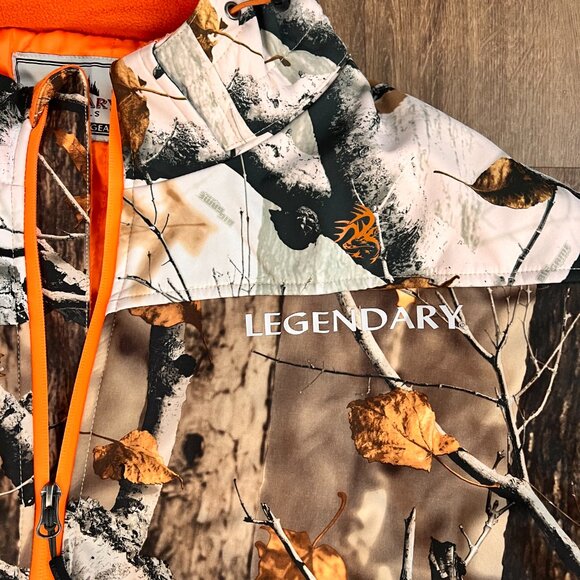 Legendary Whitetails Big Game Snow Camo Insulated Hooded Hunting Jacket 2XL - Picture 6 of 12